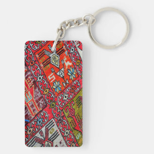 Oriental Persian , Turkish Pattern, Carpet Key Ring