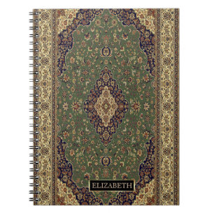 Oriental Persian Turkish Rug ,Frame Notebook