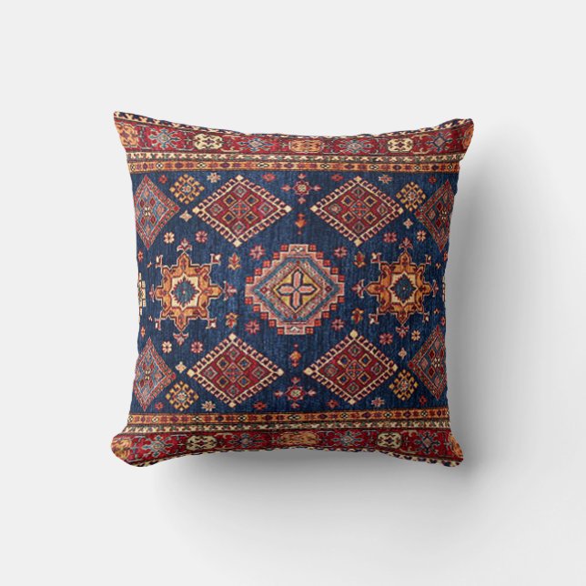 Oriental Persian Turkish Rug Pattern Cushion (Front)