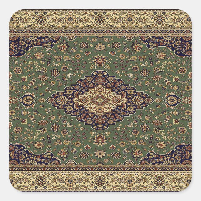 Oriental Persian  Turkish Rug Square Sticker (Front)