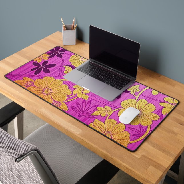 ORIENTAL Pink Golden Pattern - Deskmat, Mouse Pad (Office 2)