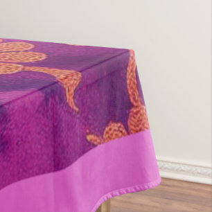 ORIENTAL Pink Turquoise Floral - Tablecloth