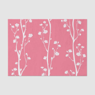 Oriental plum blossom pattern tissue paper