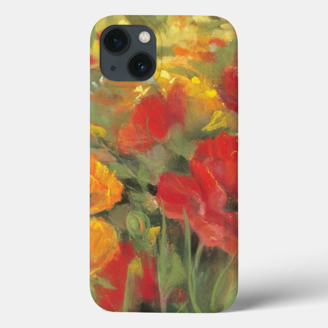 Oriental Poppy Field Case-Mate iPhone Case (Back)