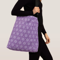Oriental Purple Ayame Asanoha Japan Pattern