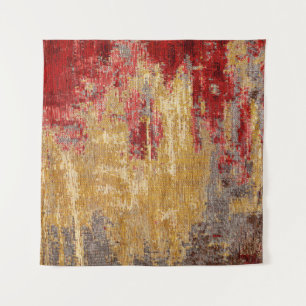 Oriental red-gold carpet texture. tapestry