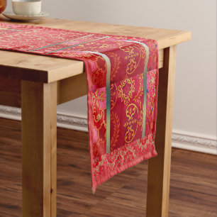 ORIENTAL Red Golden Pattern - Tablecloth, Runner