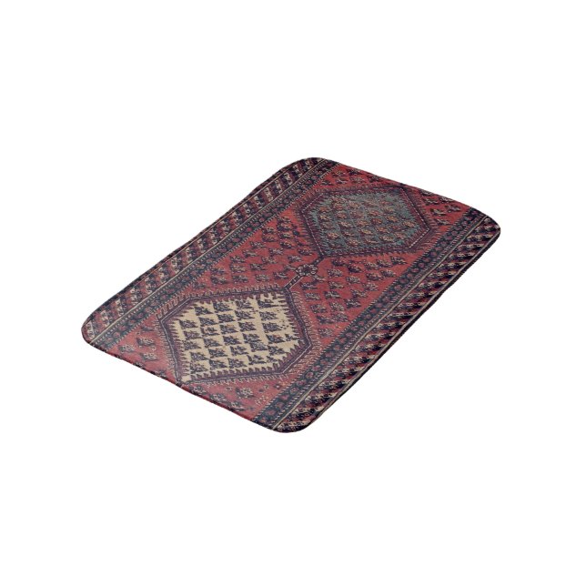 Oriental red runner pattern no2 bath mat (Angled)