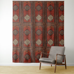 Oriental red runner pattern  tapestry