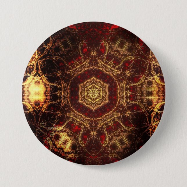 Oriental Rug 7.5 Cm Round Badge (Front)