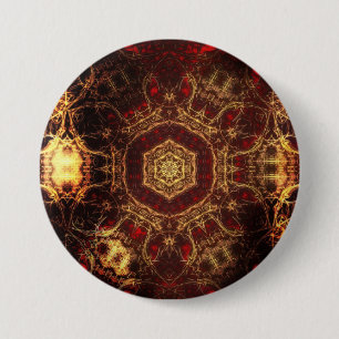 Oriental Rug 7.5 Cm Round Badge