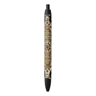 Oriental Rug Black Ink Pen