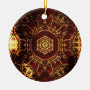 Oriental Rug  Ceramic Ornament