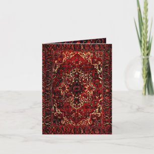 Oriental rug design -housewarming note card