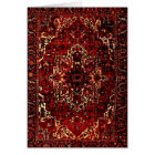 Oriental rug design in dark red