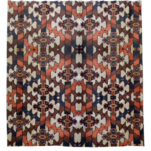 Oriental rug design shower curtain (Front)