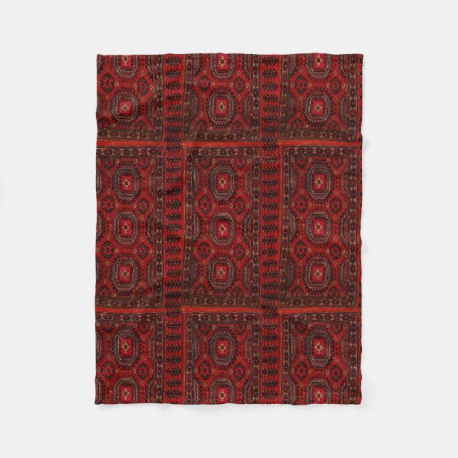 oriental rug fleece blanket (Front)