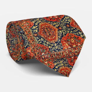 Oriental rug in blue&orange tie