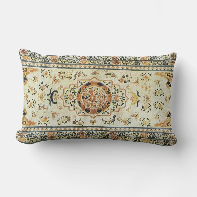 Oriental rug in light colours outdoor pillow (Front)