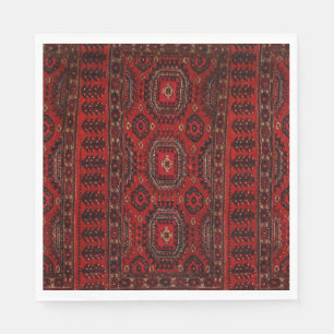 Oriental rug in warm colours  napkin