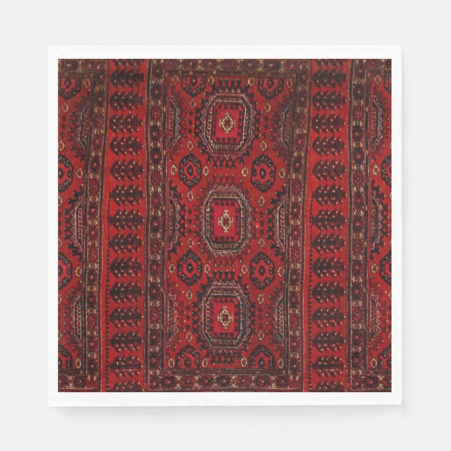 Oriental rug in warm colours  napkin (Front)
