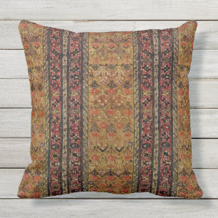 Oriental rug in warm colours outdoor cushion