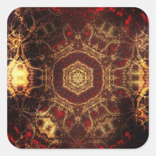 Oriental Rug Square Sticker