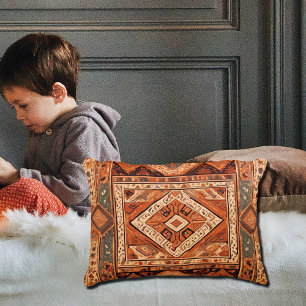 Oriental rug - warm colours decorative cushion