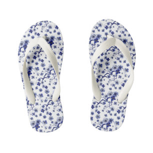 Oriental Sakura Branch Pattern Kid's Thongs