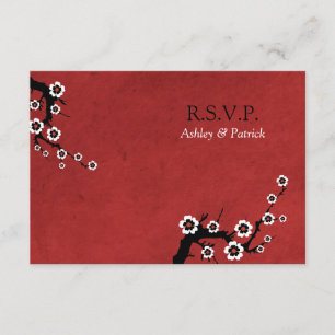 Oriental Sakura RSVP Card