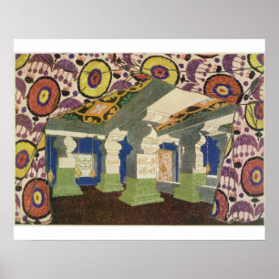 Oriental Scenery Design (colour litho) 2 Poster