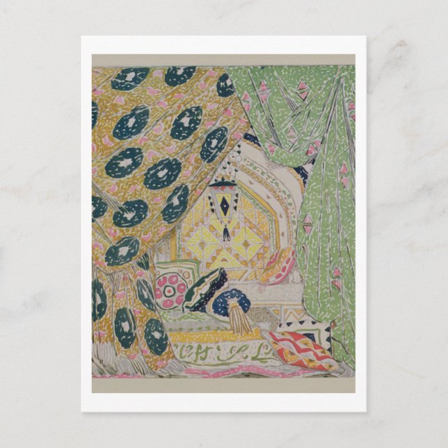 Oriental Scenery Design (colour litho) Postcard (Front)