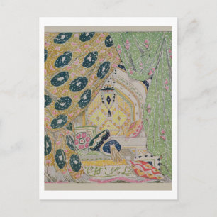 Oriental Scenery Design (colour litho) Postcard