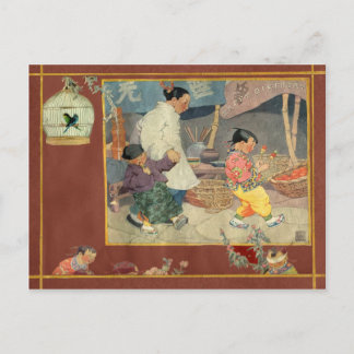 Oriental Scrapbook Postcard