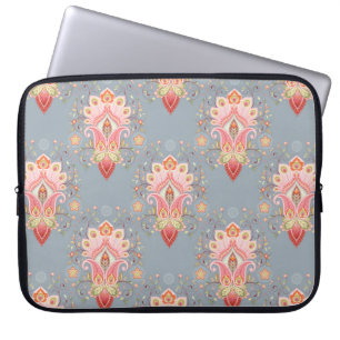Oriental seamless background with paisley flower a laptop sleeve