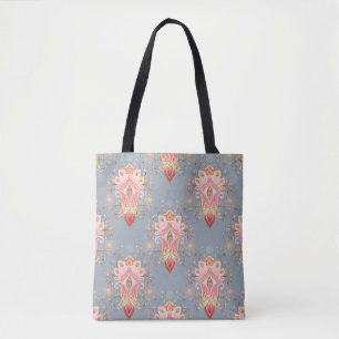 Oriental seamless background with paisley flower a tote bag