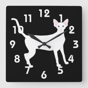 Oriental Shorthair Acrylic Wall Clock
