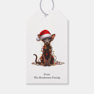 Oriental Shorthair Cat Gift Tags