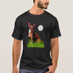 Oriental Shorthair Cat Moon Exotic Cat Breeders T-Shirt