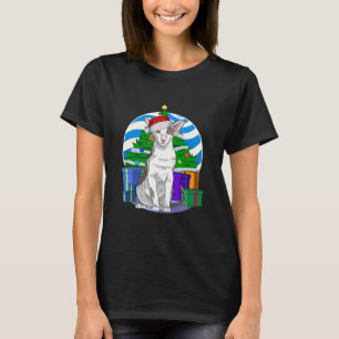 Oriental Shorthair Cat Santa Christmas T-Shirt