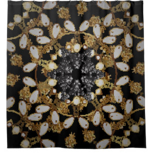 Oriental style arabesques. Vintage. Brilliant lace Shower Curtain