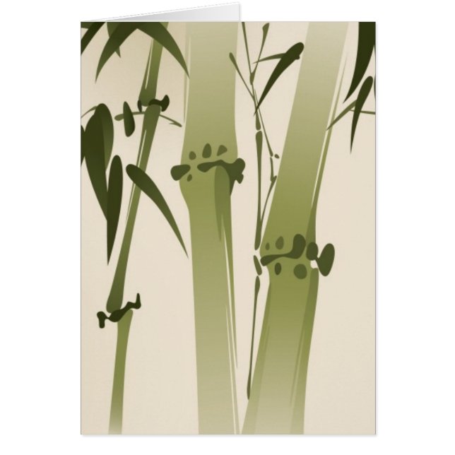 Oriental style painting, bamboo branches 2 (Front)