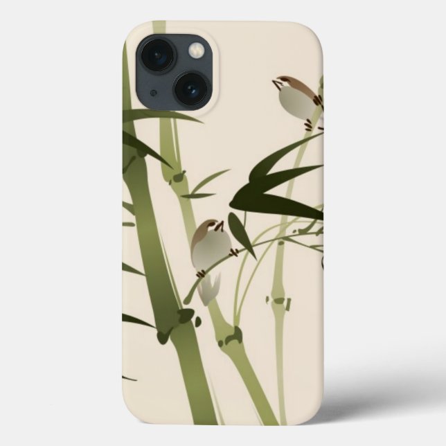 Oriental style painting, bamboo branches Case-Mate iPhone case (Back)