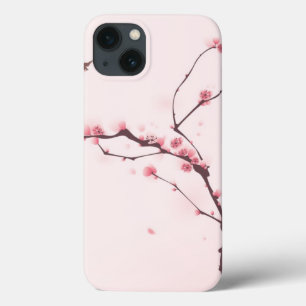 Oriental style painting, cherry blossom iPhone 13 case