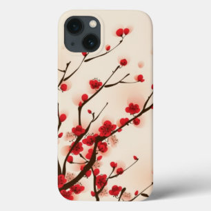Oriental style painting, plum blossom in spring 2 iPhone 13 case
