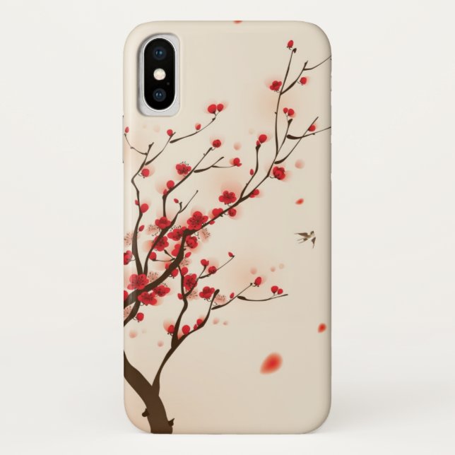 Oriental style painting, plum blossom in spring 2 Case-Mate iPhone case (Back)
