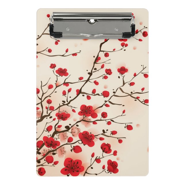 Oriental style painting, plum blossom in spring mini clipboard (Front)