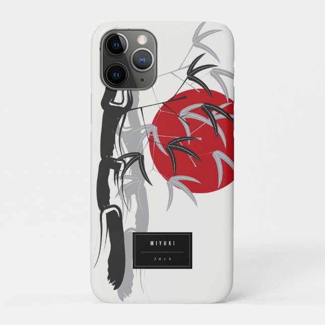 Oriental Sunrise Zen Bamboo Garden Asian Wedding Case-Mate iPhone Case (Back)