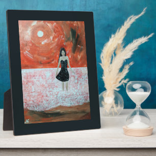 Oriental Sunset Painting by Alfred Fox Plaque