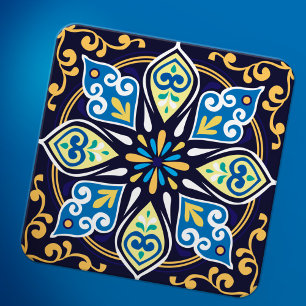 Oriental tiles, Azulejos  Coaster